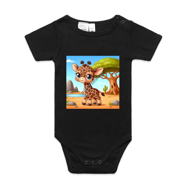Giraffe Giggles - AS Colour Organic Infant Mini-Me One-Piece Thumbnail