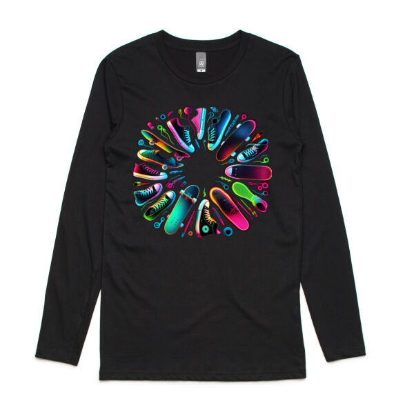 Board Vibes - AS Colour Mens Ink Longsleeve Tee Thumbnail