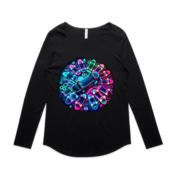 Decked Out - AS Colour Womens Mali Long Sleeve Tee Thumbnail