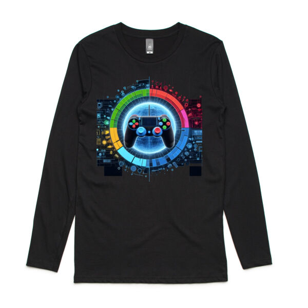 Pixel Peace - AS Colour Mens Ink Longsleeve Tee Thumbnail