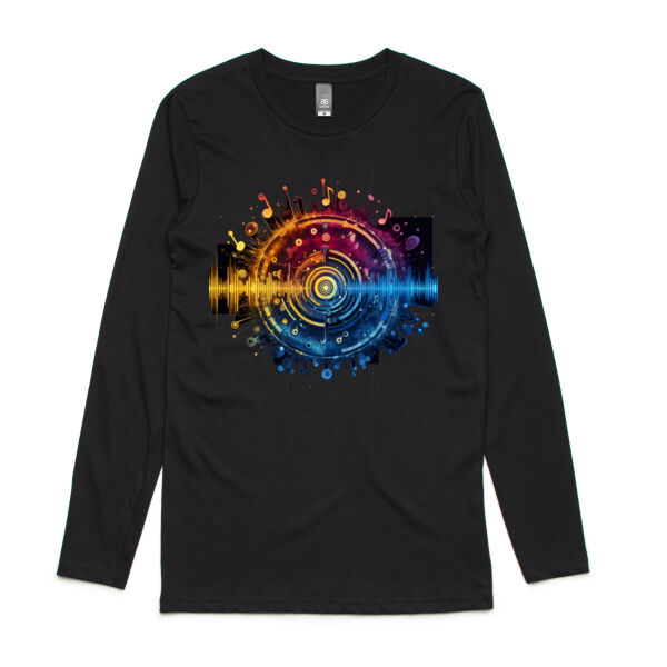 Zen Beats - AS Colour Mens Ink Longsleeve Tee Thumbnail
