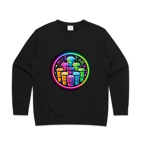 Fueled By Coffee - AS Colour Womens Premium Crew - AS Colour Womens Premium Crew Thumbnail