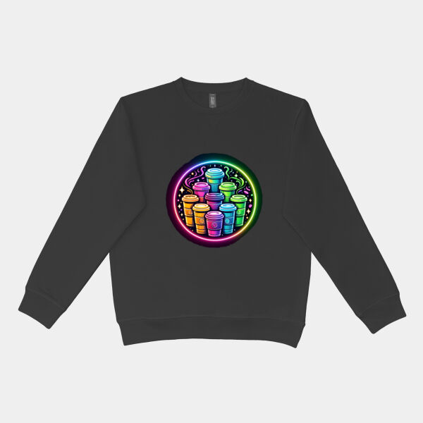 Fueled By Coffee - Urban Collab Mens The Broad Crewneck - Urban Collab Mens The Broad Crewneck Thumbnail