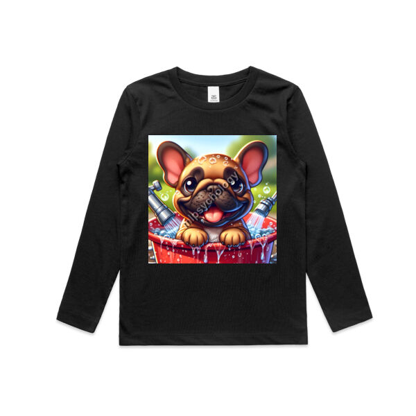 Splish Splash Pup-tastic Fun - AS Colour Kids Longsleeve Tee - AS Colour Kids Longsleeve Tee Thumbnail