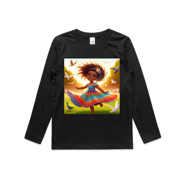 Dancing Dreams - AS Colour Kids Longsleeve Tee - AS Colour Kids Longsleeve Tee Thumbnail