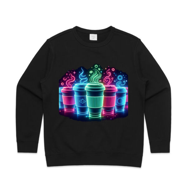 Caffeine Dreams - AS Colour Womens Supply Crew - AS Colour Womens Premium Crew Thumbnail