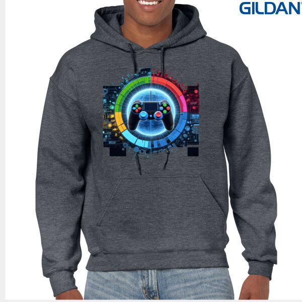 Pixel Peace - Cloke Mens Edge Pullover Hoodie - Gildan Heavy Blend Adult Hooded Sweatshirt Thumbnail