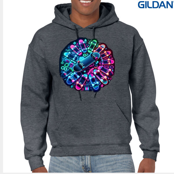 Decked Out - Cloke Mens Edge Pullover Hoodie - Gildan Heavy Blend Adult Hooded Sweatshirt Thumbnail