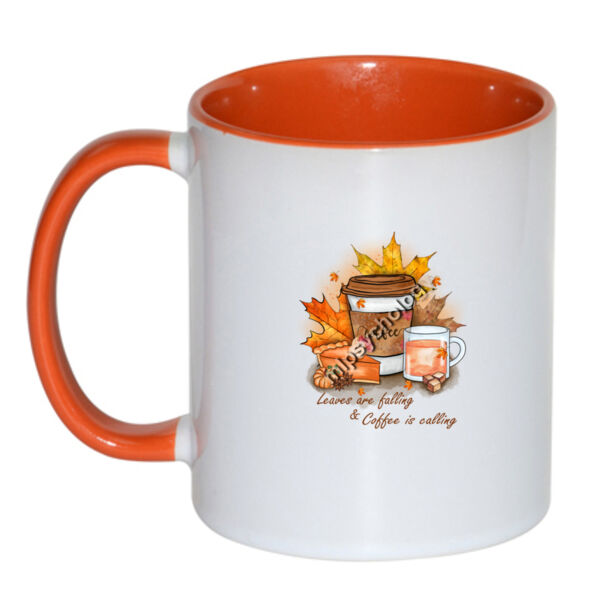 Fall in Love with Coffee - Inner Coloured Mug Thumbnail