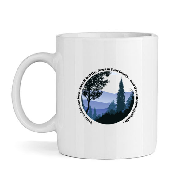 Speak Boldly: Forest Mountains - Mug Thumbnail