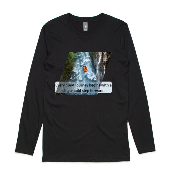 Bold Beginnings: Rafting - Biz Collection Mens Ice Tee - AS Colour Mens Ink Longsleeve Tee Thumbnail