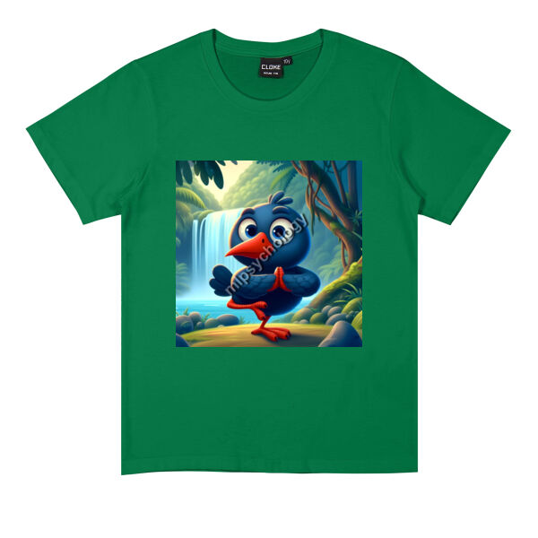 Pukeko Pose Patrol - Cloke Kids Outline Tee Thumbnail
