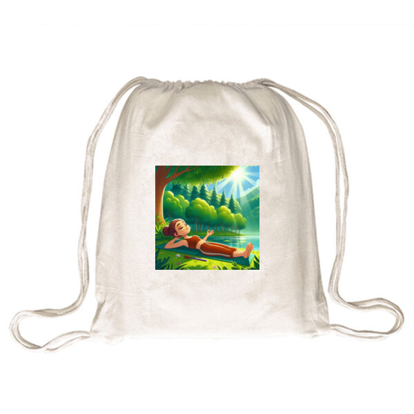 Mindful Moment - Drawstring Backpack Thumbnail