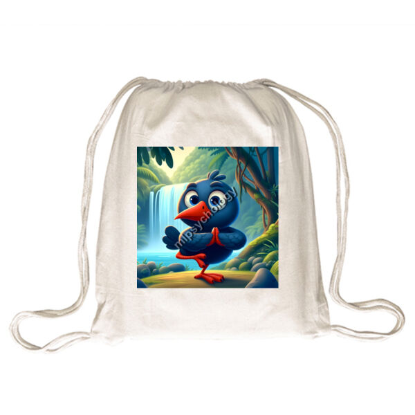 Pukeko Pose Patrol - Drawstring Backpack Thumbnail