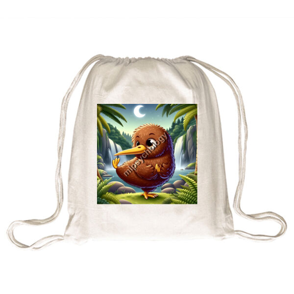 Kiwi Calm - Drawstring Backpack Thumbnail