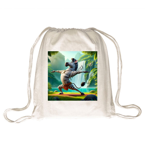 Striped & Centered - Drawstring Backpack Thumbnail