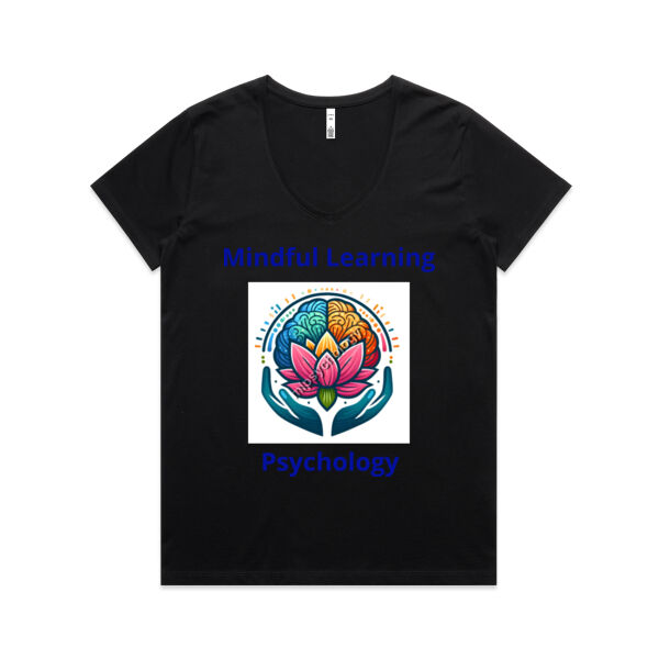 Mindful Learning Psychology (Background) - Biz Collection Ladies Ice Tee - Biz Collection Ladies Ice - AS Colour Womens Maple V Neck Tee Thumbnail