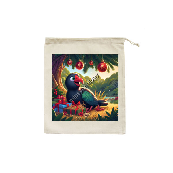 Festive Wilderness - Pukeko  - Christmas Eve Bag Thumbnail