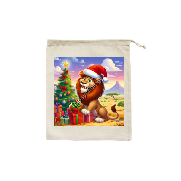 Festive Wilderness - Lion - Christmas Eve Bag Thumbnail
