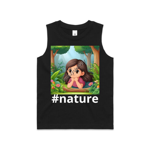 #nature - Girl  - AS Colour Kids Barnard Tank Thumbnail