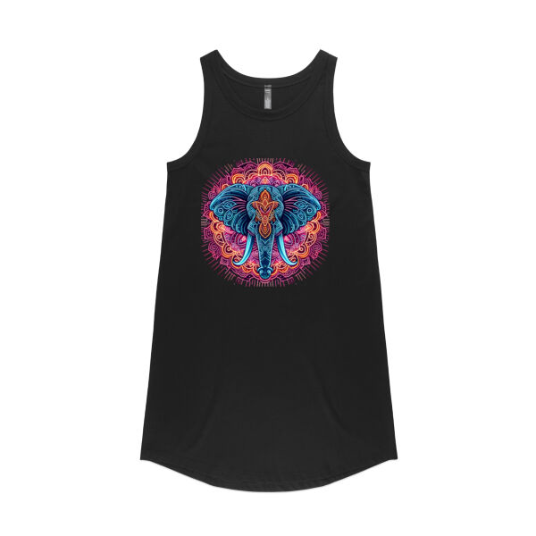 Elephant Mandala - AS Colour Womens Saturday Dress Thumbnail