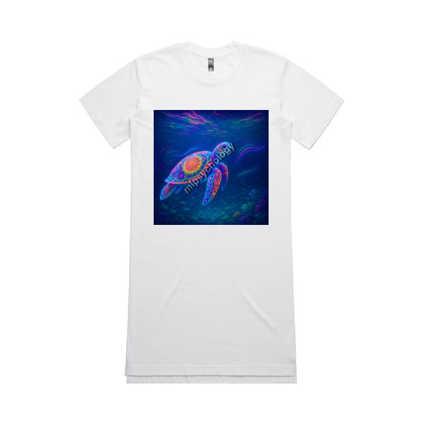 Turtle Mandala - AS Colour Womens Oversized Dress Thumbnail