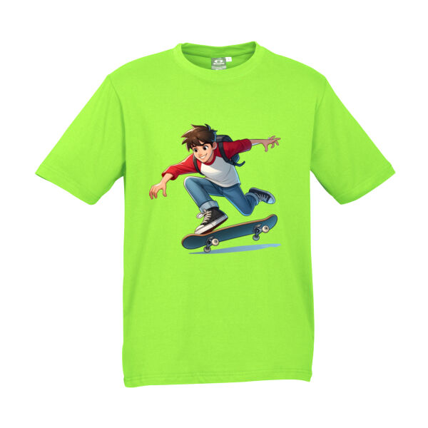 Skateboard Stunt Master  - Biz Collection Youth Ice Tee Thumbnail