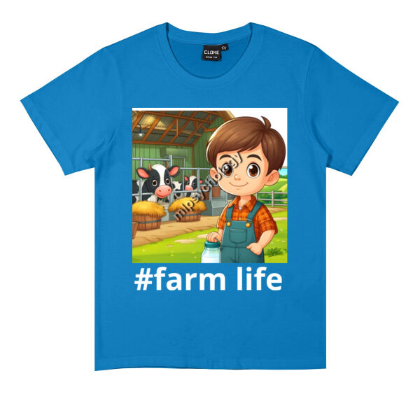 #farm life -Boy - Cloke Youth Outline Tee Thumbnail